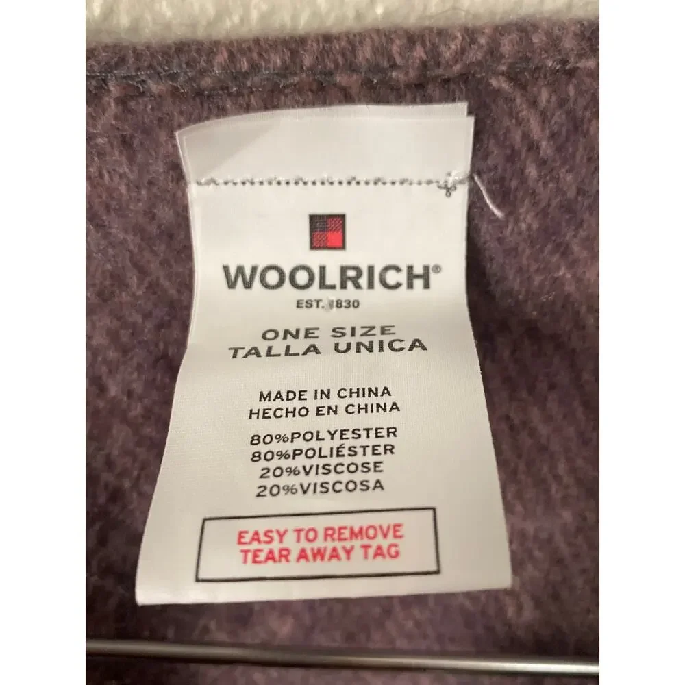 Woolrich Women's Daphine Plaid Cozy Blanket Wrap One Size Pink Gray Shawl Scarf
